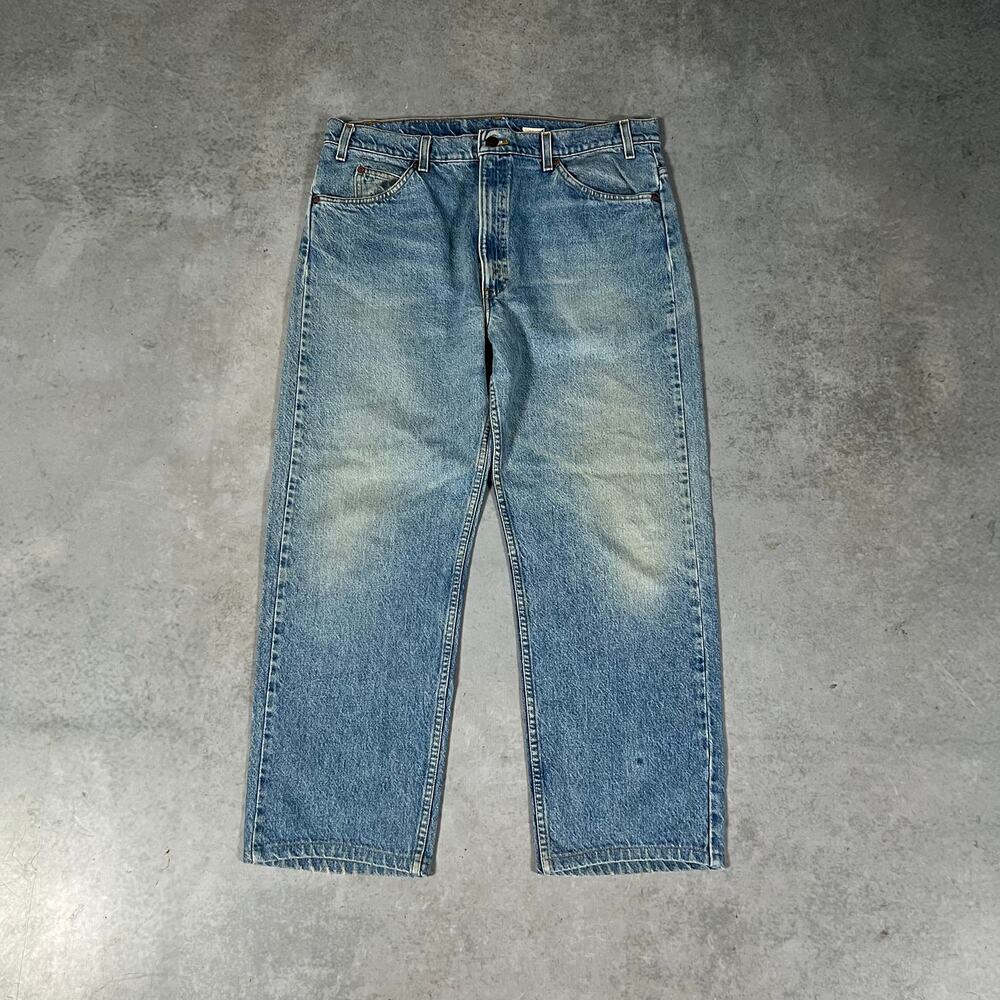 Levi's 505 Regular Fit Straight Leg Men's Size 38x28 Vintage '93 Jeans Blue Mens